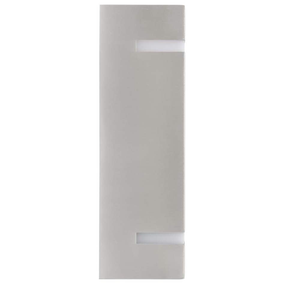 Lámparas de pared de exterior 2 uds 35 W plateado