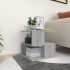 Mesa auxiliar de madera contrachapada gris Sonoma 40x40x40