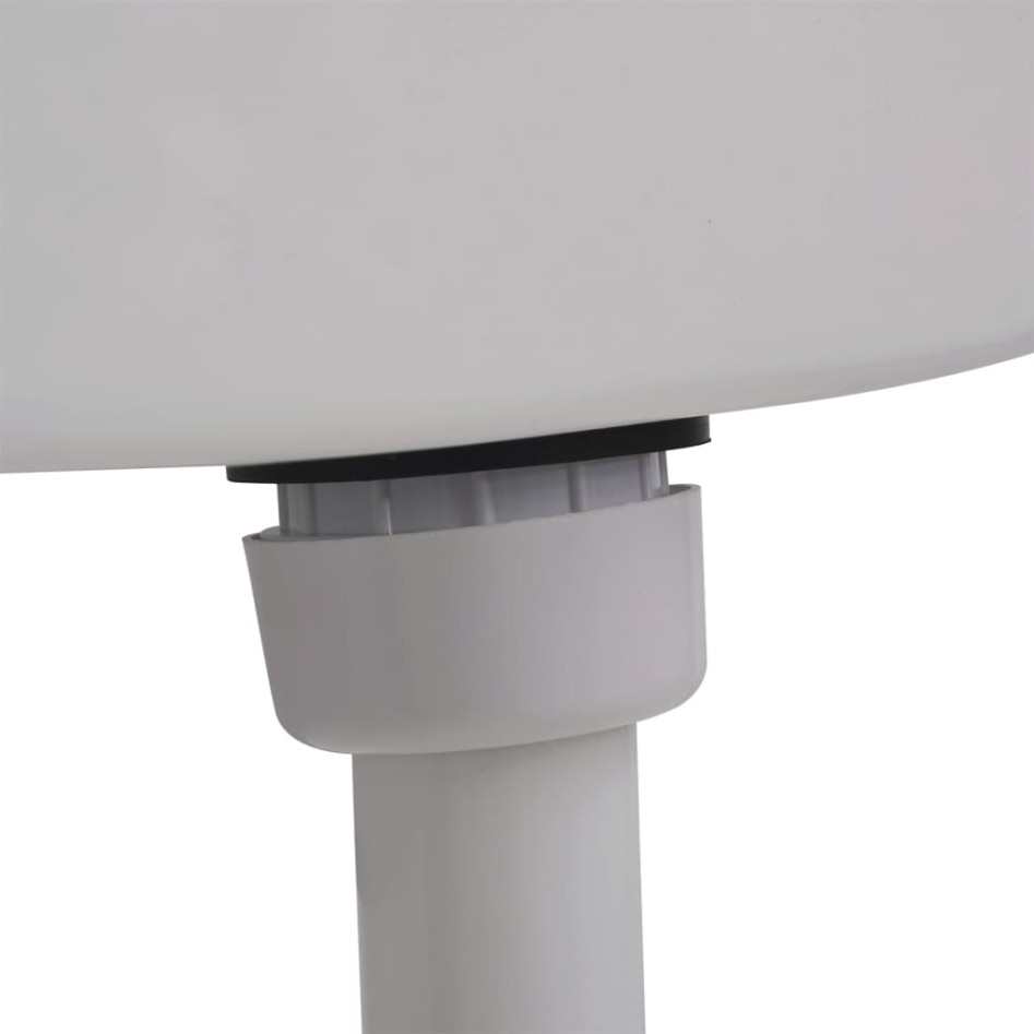 Cisterna de inodoro con entrada de agua inferior gris 3/6