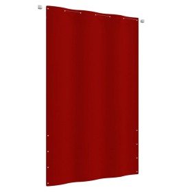 Toldo para balcón de tela oxford rojo 140x240