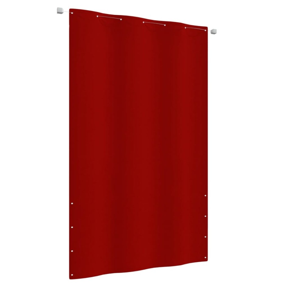 Toldo para balcón de tela oxford rojo 140x240