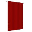 Toldo para balcón de tela oxford rojo 140x240 cm