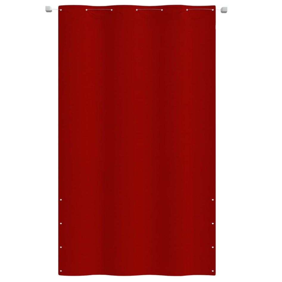 Toldo para balcón de tela oxford rojo 140x240