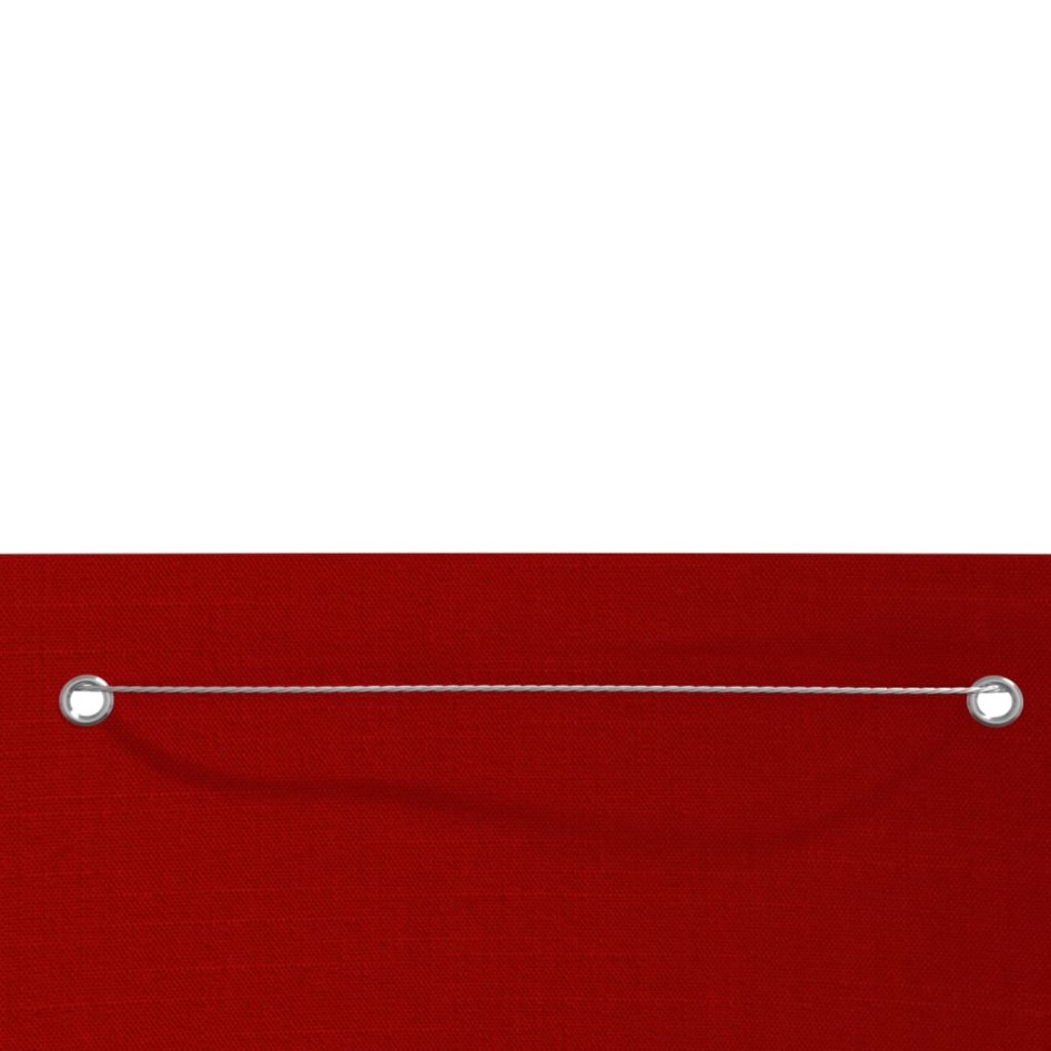 Toldo para balcón de tela oxford rojo 140x240
