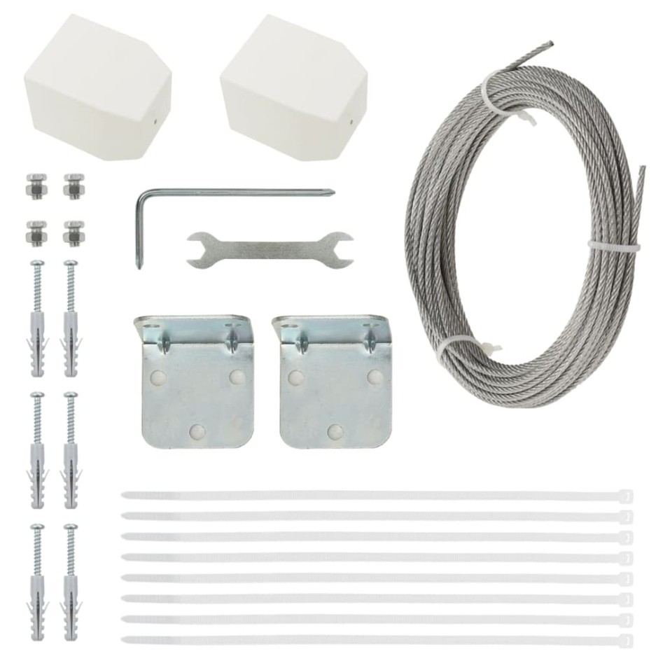 Toldo para balcón de tela oxford rojo 140x240