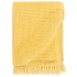 Manta de algodón amarillo mostaza 160x210