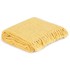Manta de algodón amarillo mostaza 160x210