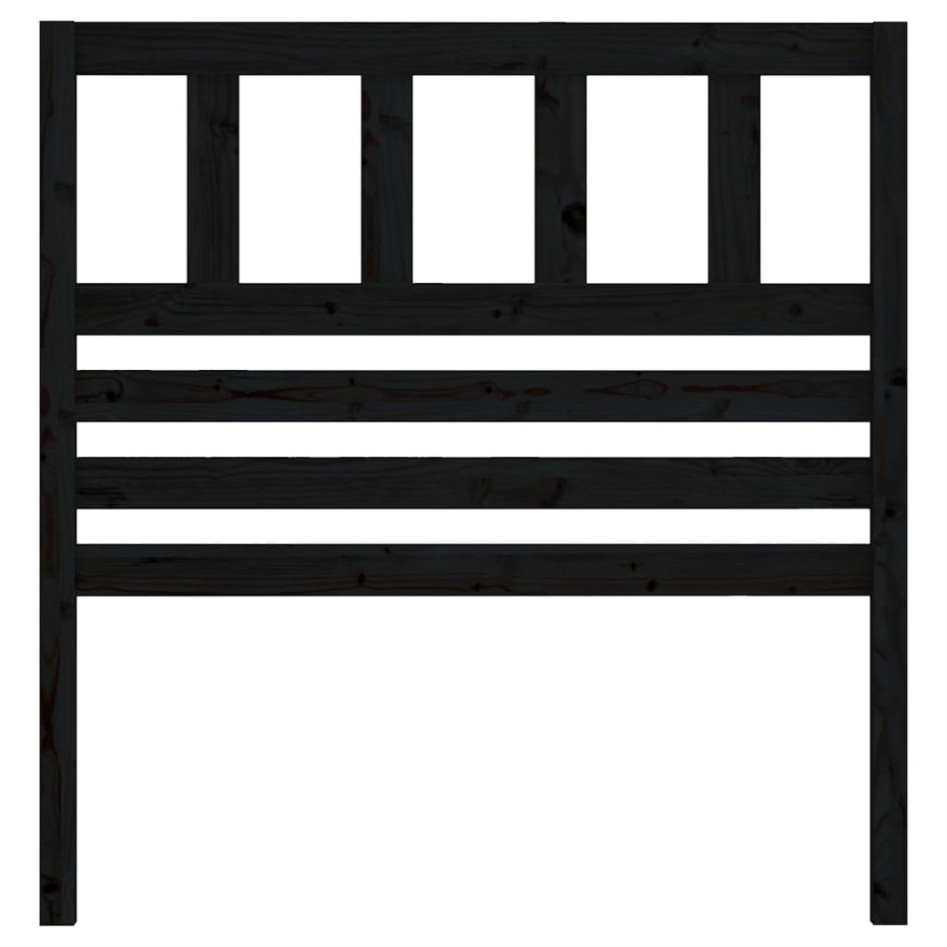 Cabecero de cama madera maciza de pino negro 106x4x100