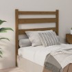 Cabecero de cama madera maciza de pino marrón miel 96x4x100 cm