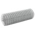 Alambrada de gallinero acero galvanizado plateada 25x0,5