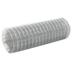 Alambrada de gallinero acero galvanizado plateada 25x0,5 m