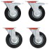 Ruedas giratorias 4 unidades 125