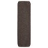 Alfombrillas de escalera 15 uds marrón rectangular 75x20