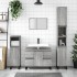 Armario de baño madera contrachapada gris Sonoma 30x30x100