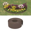 Bordura de jardín polietileno marrón 10 m 20 cm