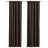 Cortinas opacas ganchos look de lino 2 pzs gris