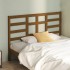 Cabecero de cama madera maciza de pino marrón miel 126x4x104