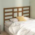 Cabecero de cama madera maciza de pino marrón miel 126x4x104