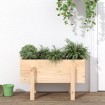 Jardinera madera maciza de pino 62x30x38 cm