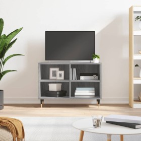 Mueble de TV madera de ingeniería gris Sonoma 69,5x30x50
