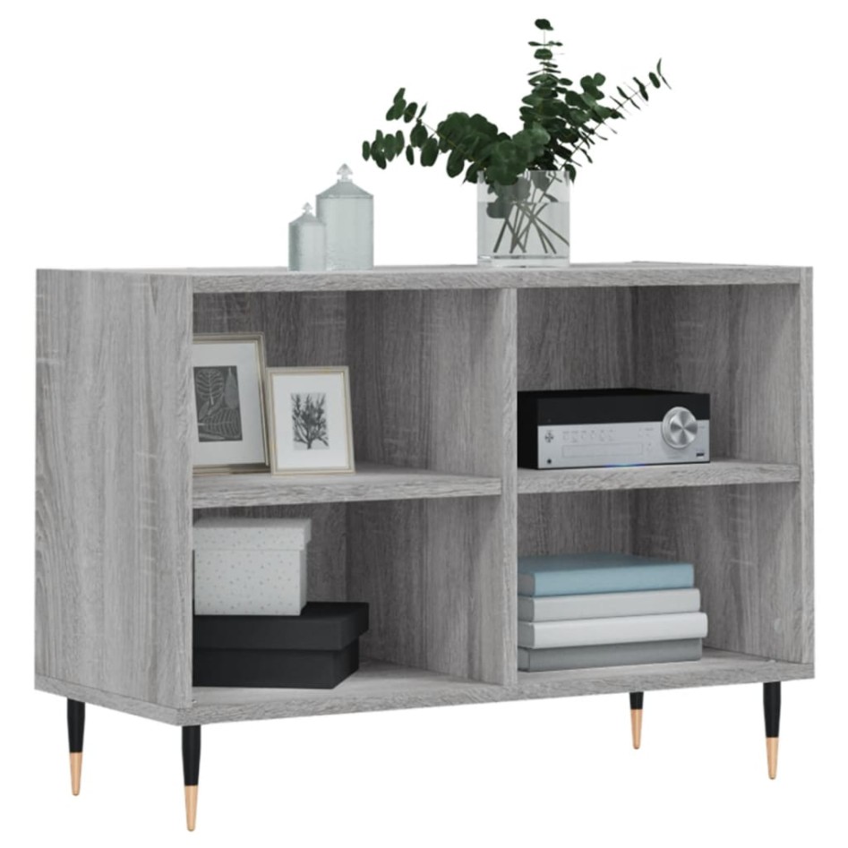 Mueble de TV madera de ingeniería gris Sonoma 69,5x30x50