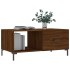 Mesa de centro madera contrachapada roble marrón 90x50x40