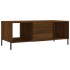 Mesa de centro madera contrachapada roble marrón 102x50x40