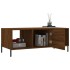 Mesa de centro madera contrachapada roble marrón 102x50x40