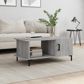 Mesa de centro madera contrachapada gris Sonoma 90x50x40