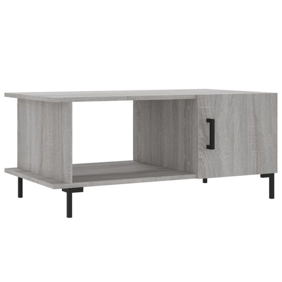 Mesa de centro madera contrachapada gris Sonoma 90x50x40