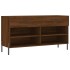 Banco zapatero madera de ingeniería marrón roble 102x35x55