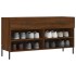 Banco zapatero madera de ingeniería marrón roble 102x35x55