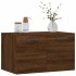 Armario de pared madera ingeniería marrón roble 60x36,5x35