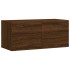 Armario de pared madera ingeniería marrón roble 80x36,5x35