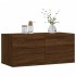 Armario de pared madera ingeniería marrón roble 80x36,5x35