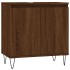 Armario de baño madera de ingeniería marrón roble 58x33x60