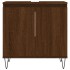 Armario de baño madera de ingeniería marrón roble 58x33x60