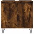 Armario de baño madera de ingeniería roble ahumado 58x33x60