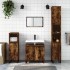 Armario de baño madera de ingeniería roble ahumado 58x33x60