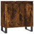 Armario de baño madera de ingeniería roble ahumado 58x33x60