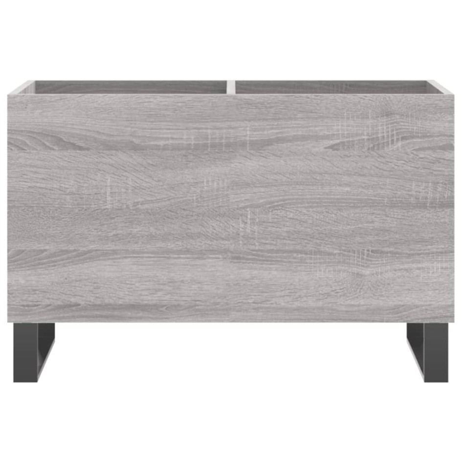 Mueble discos madera contrachapada gris sonoma 74,5x38x48