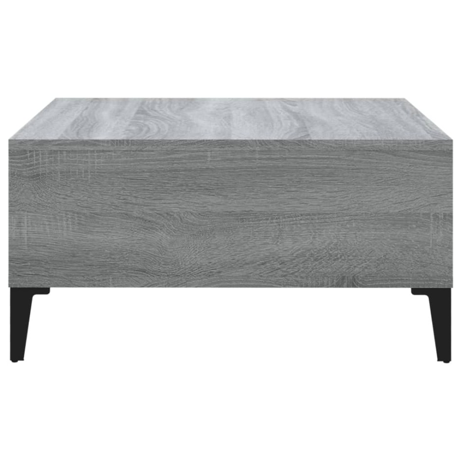 Mesa de centro madera de ingeniería gris Sonoma 60x60x30