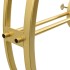 Reloj de pared de hierro dorado 52