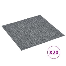 Tarimas de suelo autoadhesivas 20 uds PVC gris 1,86