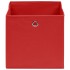 Cajas de almacenaje 10 uds tela rojo 32x32x32