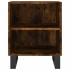 Mesita de noche madera de ingeniería roble ahumado 40x30x50
