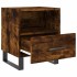 Mesita de noche madera ingeniería roble ahumado 40x35x47,5