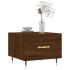Mesa de centro madera contrachapada roble marrón 50x50x40