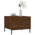 Mesa de centro madera contrachapada roble marrón 50x50x40