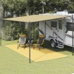 Alfombra para tienda de campaña beige 250x550 cm